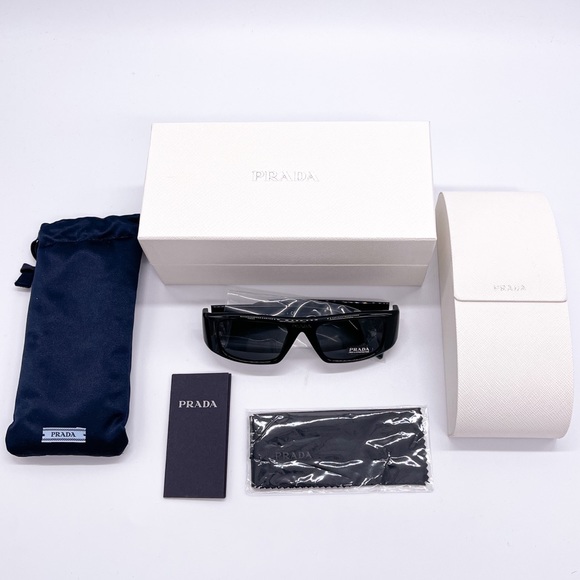 NEW PRADA PR20WS 1AB5S0 SUNGLASSES PRADA PR 20WS BLACK EYEWEAR PRADA SPR 20W - Picture 13 of 14